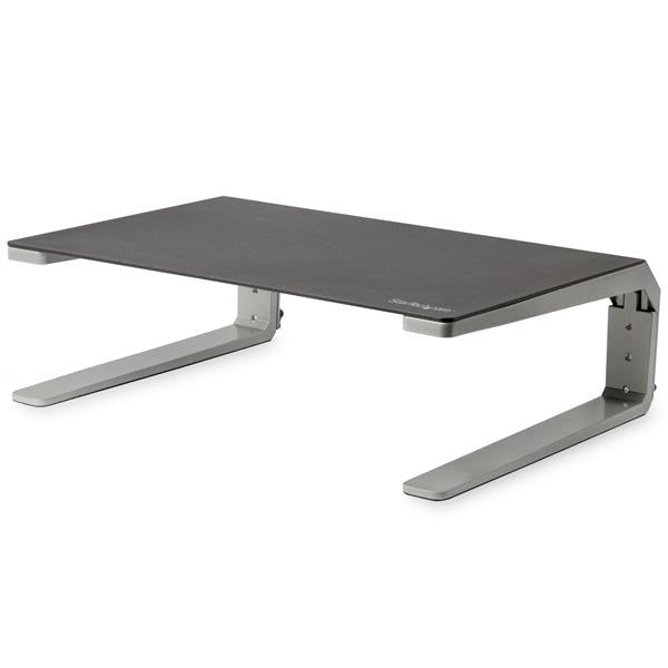 StarTech.com Base para Monitor - Riser de Acero y Aluminio - Soporte de Altura Ajustable estaciones de trabajo sentado o de pie Negro, Plata 1 81,3 cm (32") 10 kg