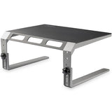 StarTech.com Base para Monitor - Riser de Acero y Aluminio - Soporte de Altura Ajustable estaciones de trabajo sentado o de pie Negro, Plata 1 81,3 cm (32") 10 kg