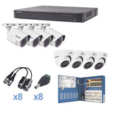 Epcom KEVTX8T4BW/4EW kit de videovigilancia Alámbrico 8 canales