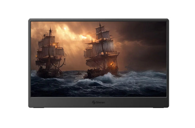 Steren DIS-114 televisor y monitor portátil Negro 35.6 cm (14") LCD 1920 x 1080 Pixeles, IPS