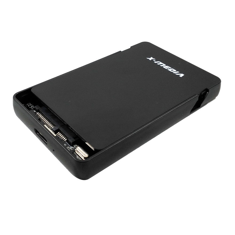 X-Media XM-EN2279U3 caja para disco duro externo Caja de disco duro (HDD) Negro 2.5", SATA, Conexión USB