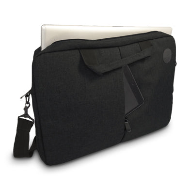 BRobotix 180112N maletín para laptop 43.2 cm (17") Bolsa tipo mensajero Negro, Tirante para hombro
