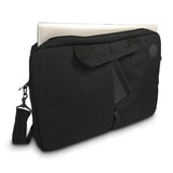 BRobotix 180112N maletín para laptop 43.2 cm (17") Bolsa tipo mensajero Negro, Tirante para hombro