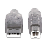 Manhattan Cable para Dispositivos USB B de Alta Velocidad Cable USB 2.0 USB A USB B Macho/Macho