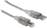 Manhattan Cable para Dispositivos USB B de Alta Velocidad Cable USB 2.0 USB A USB B Macho/Macho