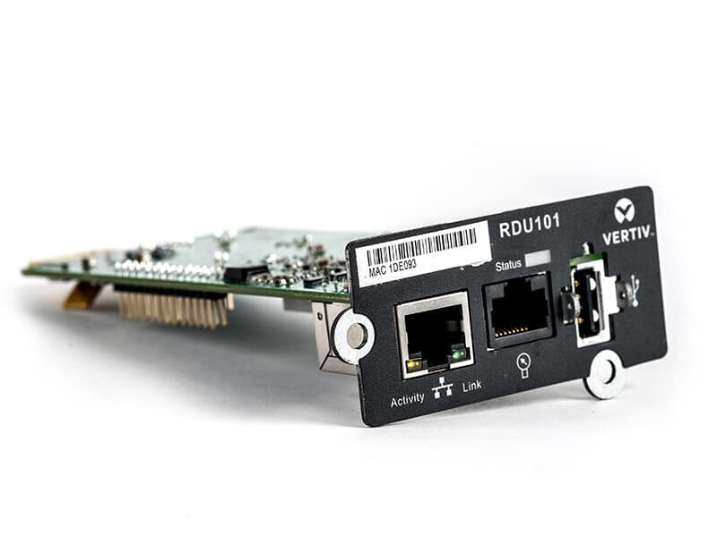 Vertiv IntelliSlot RDU101 Interno Ethernet 100 Mbit/s, Alámbrico, Negro