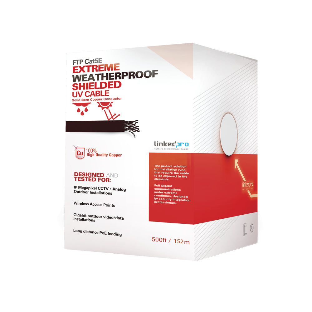LinkedPRO PRO-CAT-5-EXT/500 cable de red Negro 152 m Cat5e F/UTP (FTP)