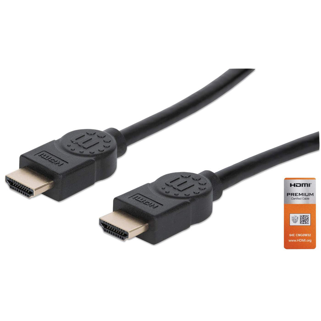 Manhattan Cable HDMI 4K@60 Hz con Ethernet, 5 m, certificado, apto para TODOS los usos 4K y 1080p/HD