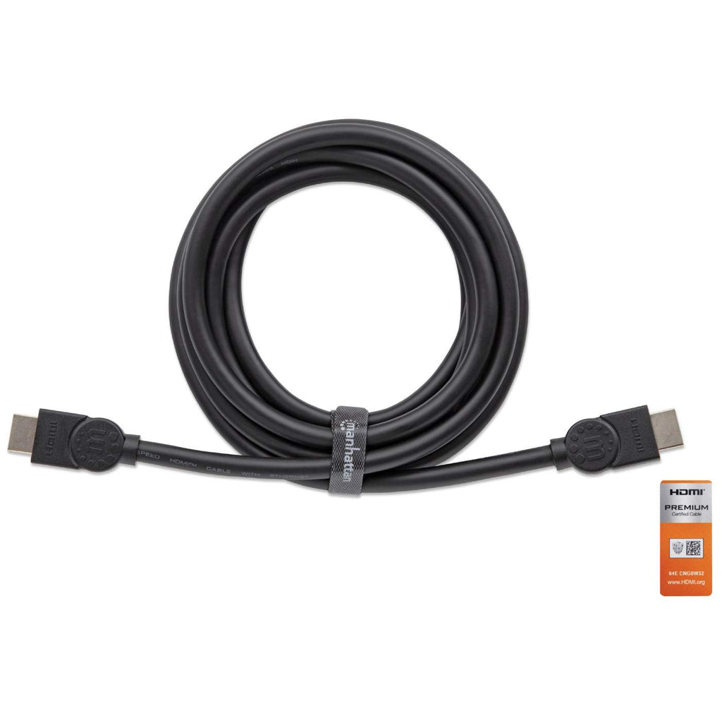 Manhattan Cable HDMI 4K@60 Hz con Ethernet, 5 m, certificado, apto para TODOS los usos 4K y 1080p/HD