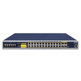PLANET IGS-6325-24P4S switch Gestionado L3 Gigabit Ethernet (10/100/1000) Energía sobre Ethernet (PoE) 1U Azul