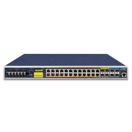PLANET IGS-6325-24P4X switch Gestionado L3 Gigabit Ethernet (10/100/1000) Energía sobre Ethernet (PoE) 1U Negro, Azul