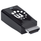 Manhattan Micro Convertidor HDMI a VGA con salida de audio Cable HDMI VGA, 3.5mm Macho Hembra