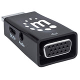 Manhattan Micro Convertidor HDMI a VGA con salida de audio Cable HDMI VGA, 3.5mm Macho Hembra
