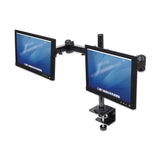 Manhattan Soporte para monitor, de escritorio, movimiento articulado, 2 pantallas planas de 13" a 24" máximo 6 kg cada u