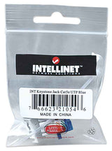 Intellinet JACK RJ45 CAT5E KEYSTONE DE IMPACTO AZUL módulos de conectores de red Plano Azul RJ-45 Hembra