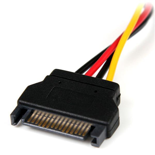 StarTech.com Cable de Alimentación de 15cm Adaptador Molex LP4 a SATA - Hembra a Macho Cables de alimentación interna Mo