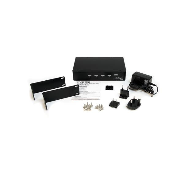 StarTech.com Multiplicador HDMI de 4 puertos y amplificador de señal - Splitter - 1920x1200 -1080p divisores de vídeo HDMI 4x HDMI 4 5