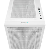 DeepCool CH560 WH carcasas ordenador ABS, Acero, Vidrio templado Midi Tower PC Blanco