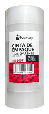 Nextep NE-605T cinta adhesiva 150 m Blanco 6 pieza(s)