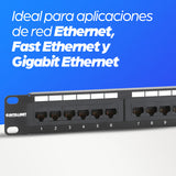Intellinet Panneau de brassage Cat6, UTP, 24 ports, 1U, noir paneles de parcheo Ethernet rápido, Gigabit Ethernet 24 RJ-45 U/UTP (UTP)
