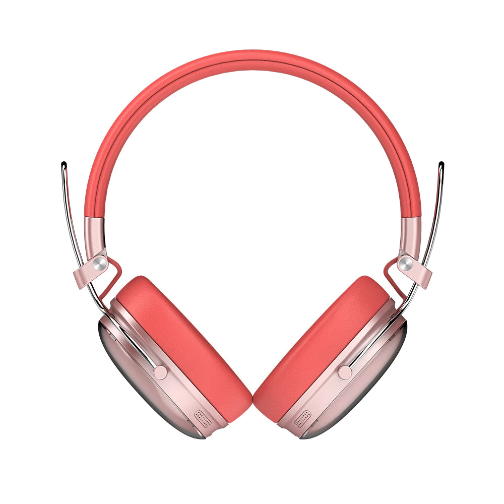 Acteck AC-940894 audífono y auriculare Auriculares Inalámbrico Diadema Llamadas/Música USB Tipo C Bluetooth Rojo