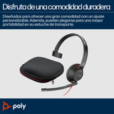 HP Poly Auriculares Poly Blackwire 5210 monaural USB-C + conector de 3,5 mm + adaptador USB-C/A Auriculares y Cascos Aur