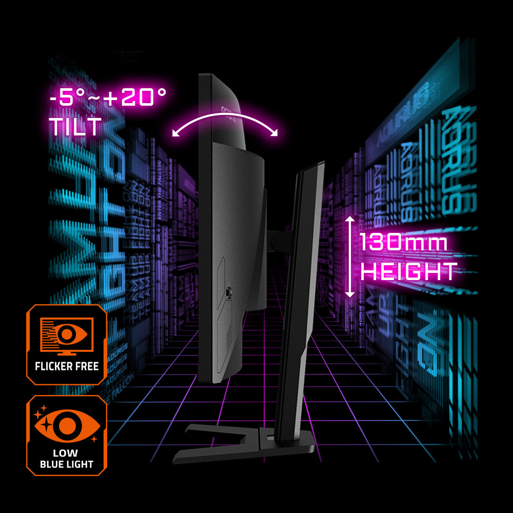 GIGABYTE G27FC A 27" Monitor de Juego Curvo FHD - 1920 x 1080, 1500R, 165Hz, 1ms, 250 cd/m², FreeSync Premium, HDMI 1.4, Displayport 1.2 Monitor 68,6 cm (27") 1920 x 1080 Pixeles Full HD Edge LED Negro