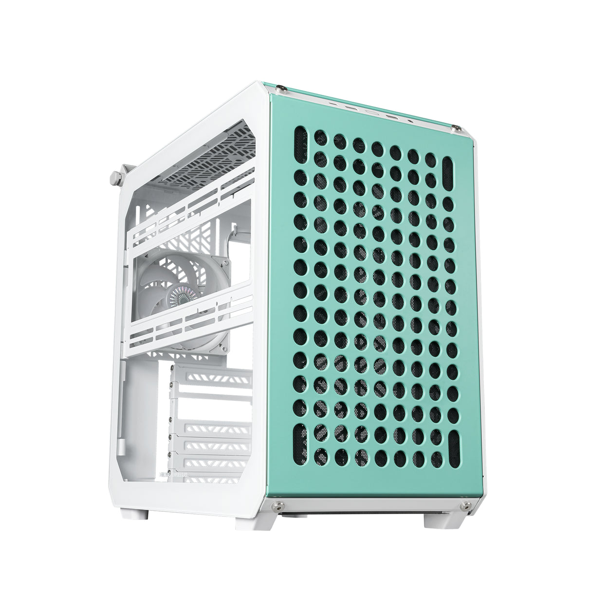 Cooler Master QUBE 500 Flatpack Macaron Edition Midi Tower Crema de color, Color menta, Rosa, ATX, EATX, ITX