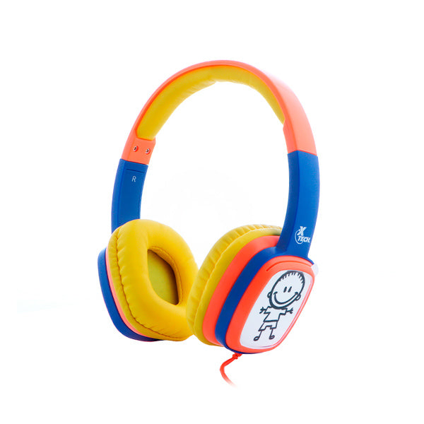 Xtech XTH-350OR audífono y auriculare Audífonos Alámbrico Diadema Música Azul, Naranja, Rojo, Amarillo, 20 - 20000 Hz, 2