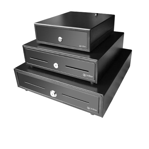 3nStar CD200 cajón de efectivo Cajón electrónico de dinero, Plástico, Acero, Negro
