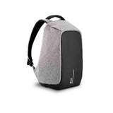 MOCHILA ANTIRROBO PLATA CONEXIÓN CABLE USB (CABLE INCLUIDO )