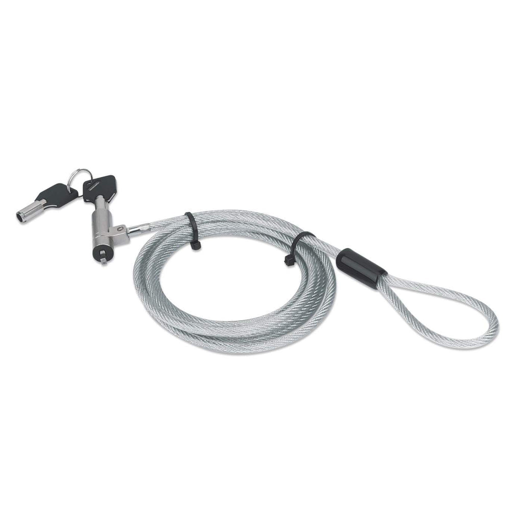 Manhattan Candado de Seguridad Wedge N17 para Portátiles Cable Metálico Portátil Llave Kensington