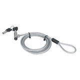 Manhattan Candado de Seguridad Wedge N17 para Portátiles Cable Metálico Portátil Llave Kensington