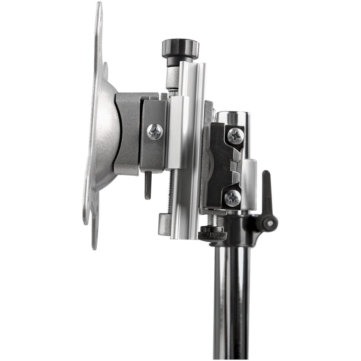StarTech.com Soporte VESA para 2 Monitores - Soporte Ergonómico de Sobremesa para 2 monitores de 24" con Montaje VESA - con Base Independiente y Altura Ajustable- Soporte con Mástil - Plata Monitor Plata