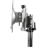 StarTech.com Soporte VESA para 2 Monitores - Soporte Ergonómico de Sobremesa para 2 monitores de 24" con Montaje VESA - con Base Independiente y Altura Ajustable- Soporte con Mástil - Plata Monitor Plata