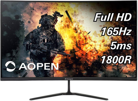 Monitor de 31.5'' Gamer Curvo Acer AOPEN HC5QR PBIIPX LED, Full HD, FreeSync, 144Hz, HDMI, Negro - UM.JW5AA.P01 FullOffice.com 