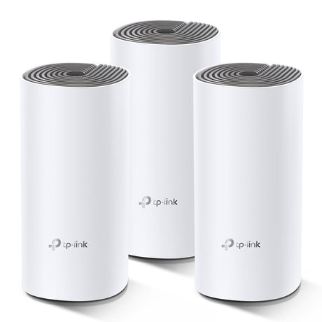 TP-Link Deco E4 (3-pack) sistemas wi-fi mesh (wi-fi en malla) Sistema de malla Blanco, Gris LAN, WLAN Interno