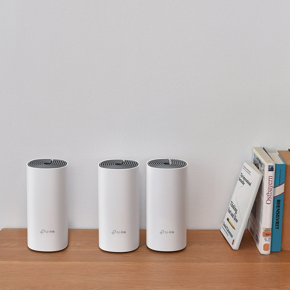 TP-Link Deco E4 (3-pack) sistemas wi-fi mesh (wi-fi en malla) Sistema de malla Blanco, Gris LAN, WLAN Interno