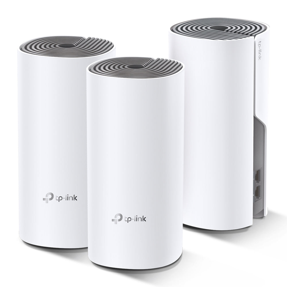 TP-Link Deco E4 (3-pack) sistemas wi-fi mesh (wi-fi en malla) Sistema de malla Blanco, Gris LAN, WLAN Interno