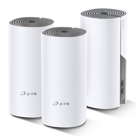 TP-Link Deco E4 (3-pack) sistemas wi-fi mesh (wi-fi en malla) Sistema de malla Blanco, Gris LAN, WLAN Interno