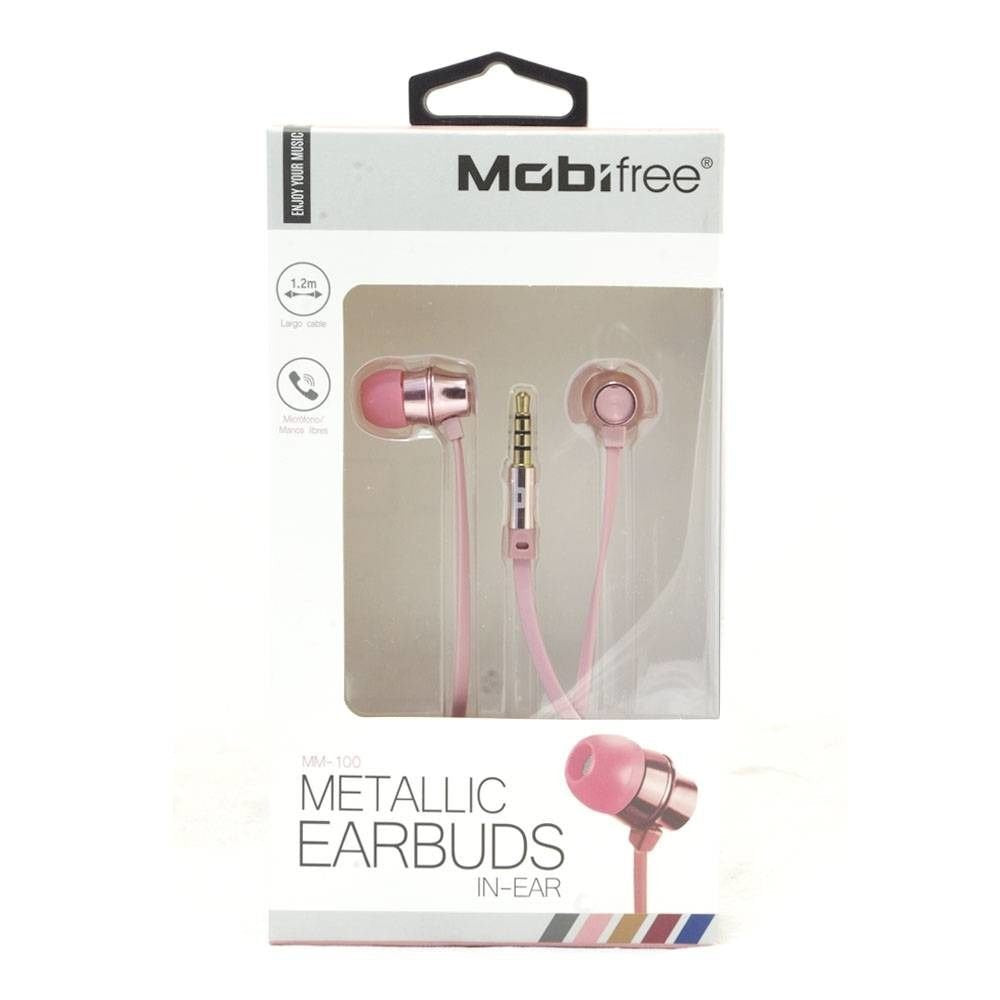 Mobifree MM-100 Auriculares Alámbrico Intra auditivo Llamadas/Música Rosa, 20 - 20000 Hz