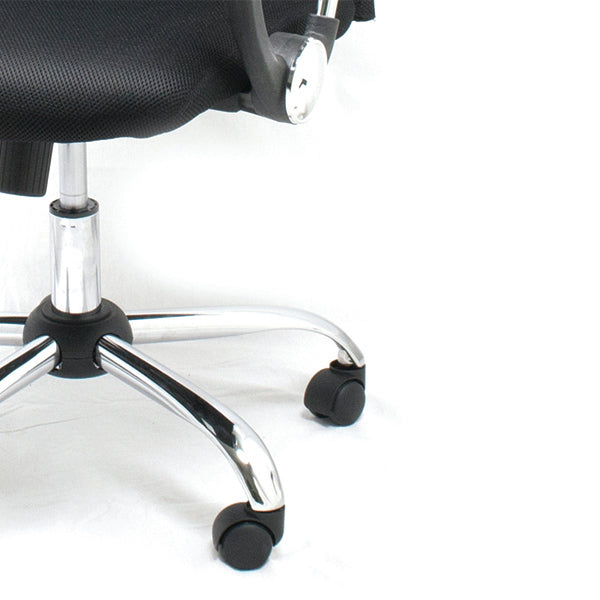 Xtech AM160GEN46 silla para oficina o computadora asiento acolchado Respaldo con rejilla, Negro, Negro, Tela