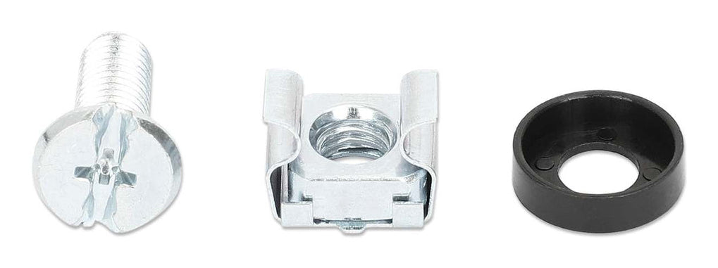 713658 - Intellinet Jeu d’écrous cage M6 (100 pcs) avec vis et rondelles, pour armoires et racks 19", pot plastique, garantie à vie Rack Plata 831 g 100 pieza(s) 85389099