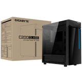 GIGABYTE C200 carcasas ordenador Vidrio, Plástico, Acero Midi Tower PC Negro