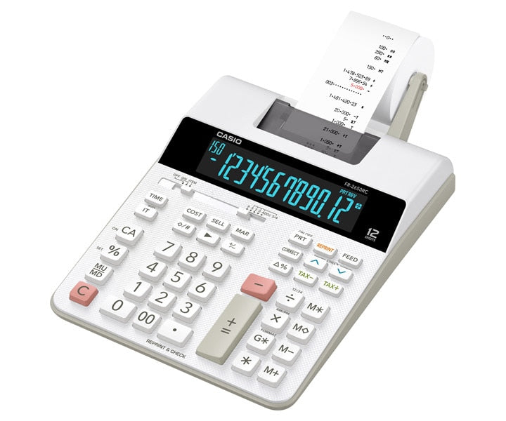 Casio FR-2650RC calculadora Escritorio Calculadora de impresión Blanco, 12 dígitos