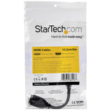 StarTech.com Cable de 15cm de Extensión Alargador HDMI 2.0 de Alta Velocidad con Ethernet - Extensor de Puertos - Cable 
