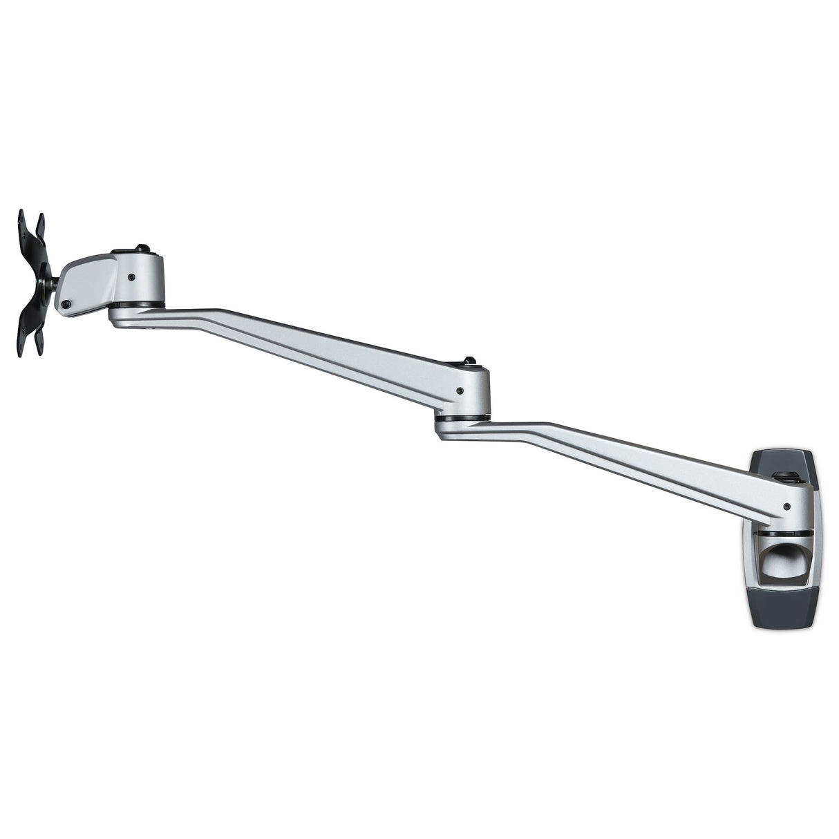 StarTech.com Brazo de Montaje en Pared para Soporte de Monitores VESA hasta 30" - con Brazo Articulado de 52cm - Premium Monitor Plata
