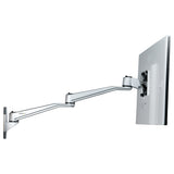 StarTech.com Brazo de Montaje en Pared para Soporte de Monitores VESA hasta 30" - con Brazo Articulado de 52cm - Premium Monitor Plata