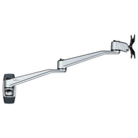 StarTech.com Brazo de Montaje en Pared para Soporte de Monitores VESA hasta 30" - con Brazo Articulado de 52cm - Premium Monitor Plata