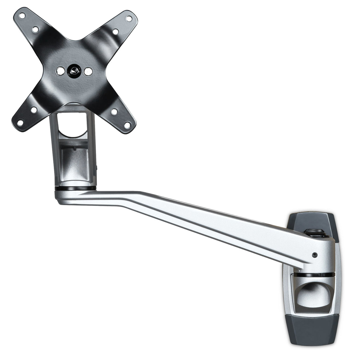 StarTech.com Brazo de Montaje en Pared para Soporte de Monitores VESA hasta 30" - con Brazo Articulado de 52cm - Premium Monitor Plata